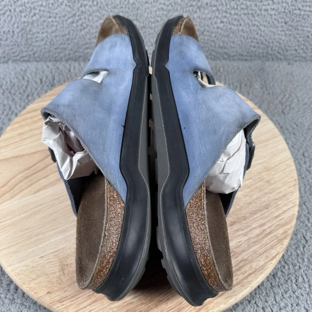 Birkenstock Arizona Crosstown Mens US 11.5-12 EU 45 Blue Oiled Leather 2 Strap